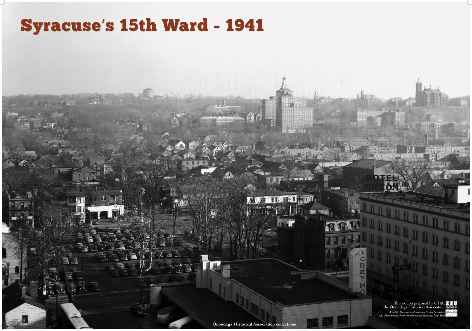 Historic landscape shot of 15th ward in 1941